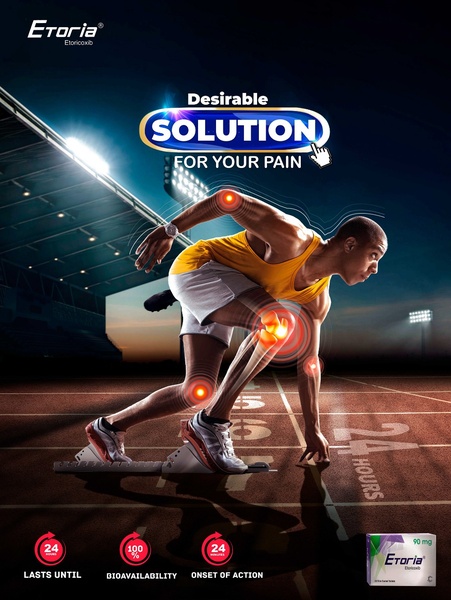 pain relief, pain medication, anti inflammatory, muscle pain relief, joint pain medicine, sports medicine, pain management, product launch, brand awareness, outdoor, modern typography, energetic, bold, blue, orange